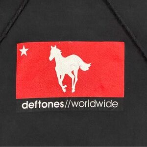 Vintage Deftones//worldwide Black Hoodie white pony era